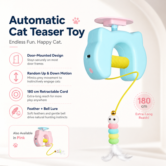 Automatic Door Hanging Cat Teaser Toy