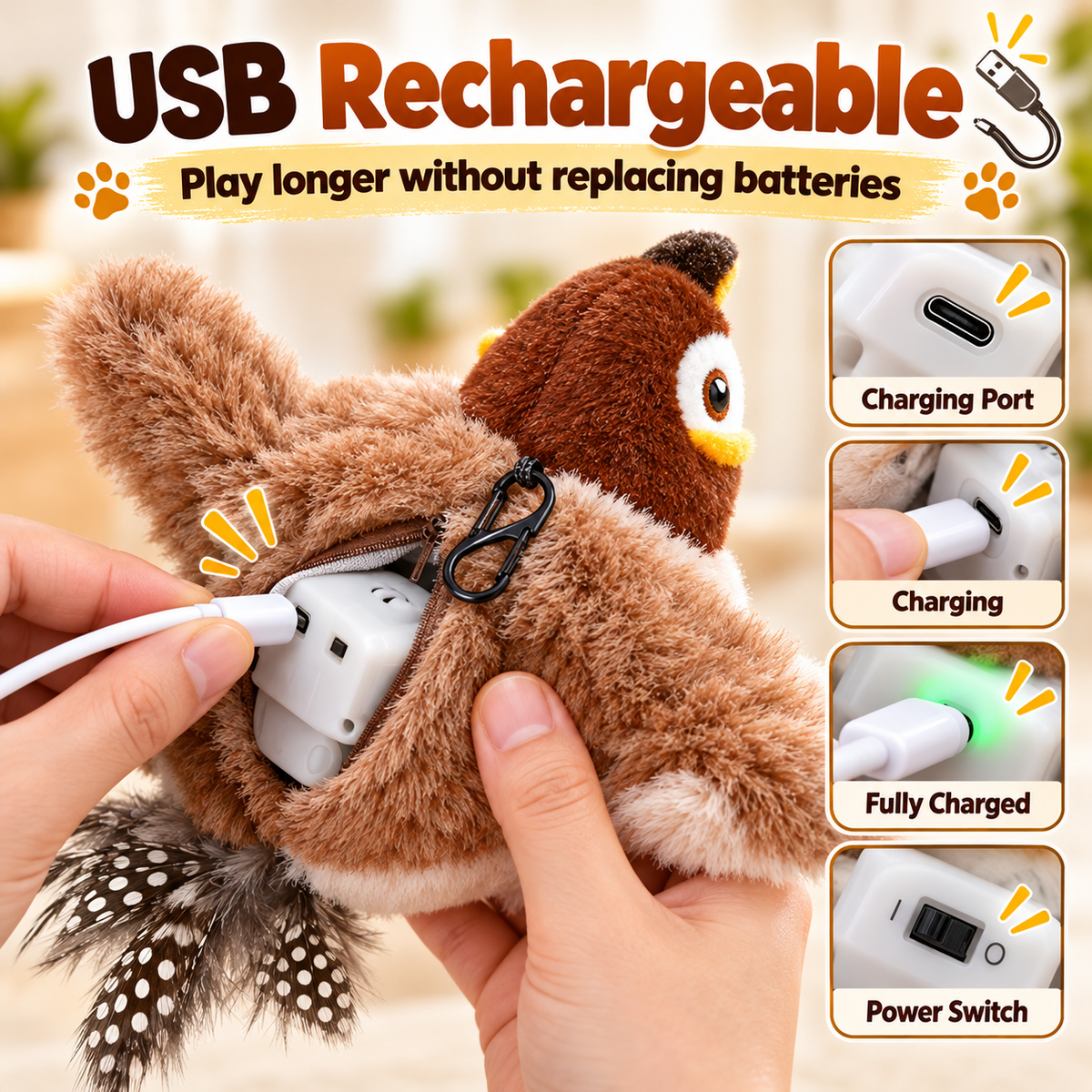 🔥 BLACK FRIDAY EARLY ACCESS — 69% OFF 🐱 Interactive Flapping Cat Toy - Turn Bored Cats Into Happy Little Hunters