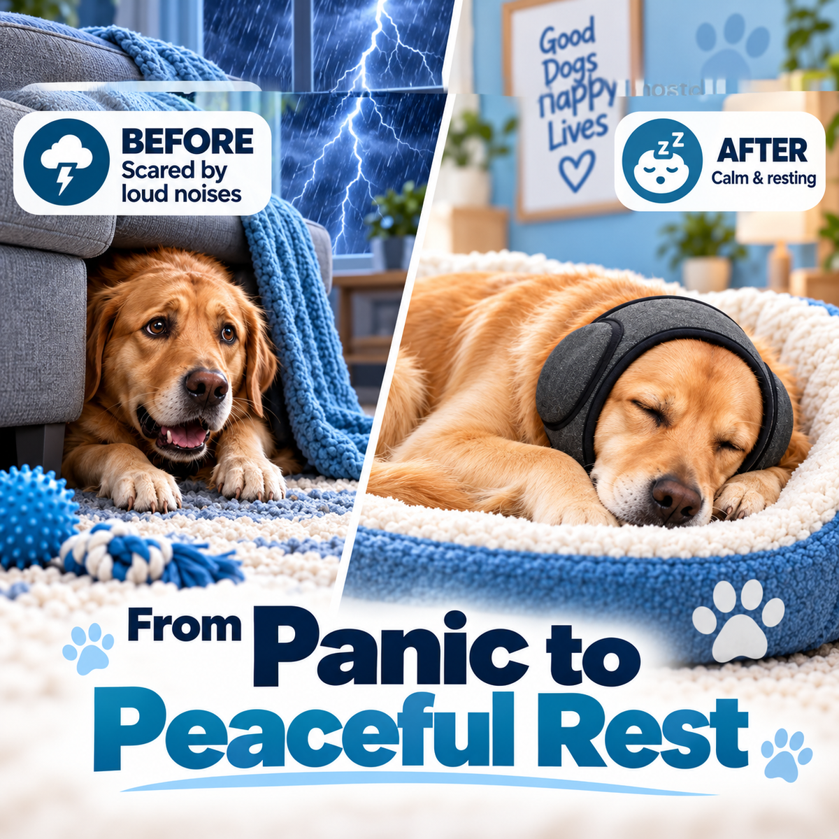 🔥 BLACK FRIDAY EARLY ACCESS — 69% OFF  🐶 Calming Noise-Reducing Comfort Hood for Dogs