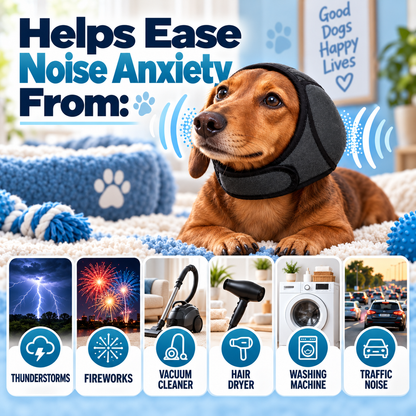 🔥 BLACK FRIDAY EARLY ACCESS — 69% OFF  🐶 Calming Noise-Reducing Comfort Hood for Dogs