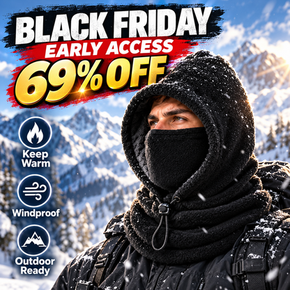❄️ 3-in-1 Thermal Fleece Balaclava Hood