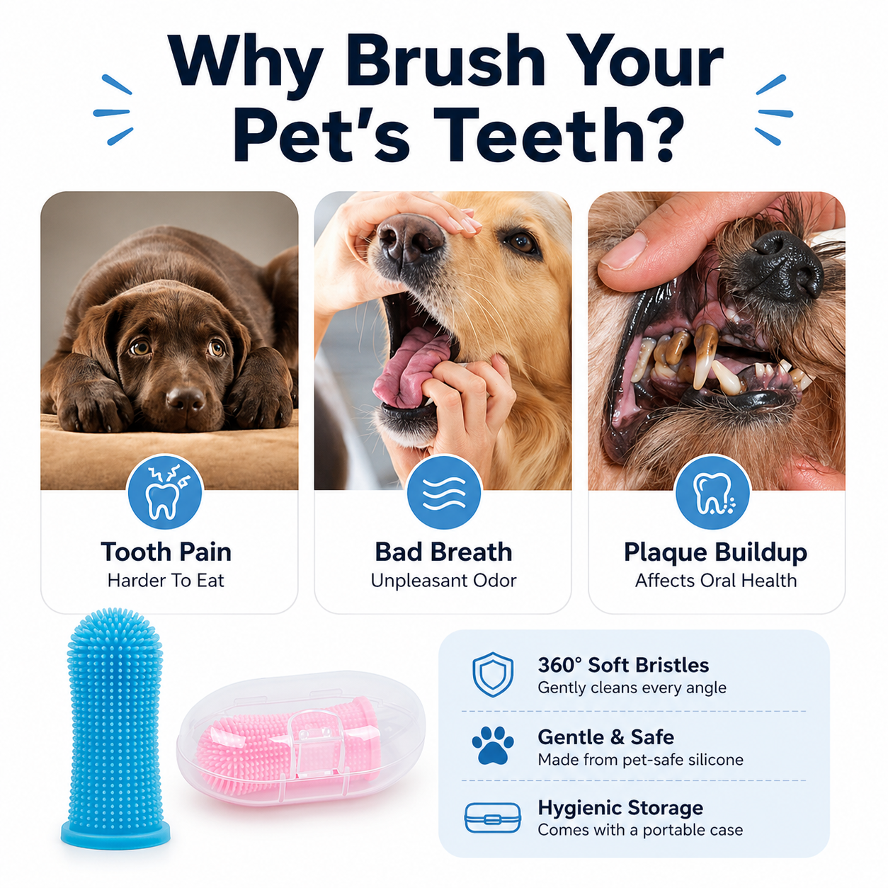 Pet Finger Toothbrush