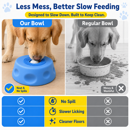 Liquid Slow Feeder Dog Bowl